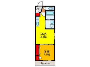 Ｆ ａｓｅｃｉａ Ａｍｅｎｉｔｅの物件間取画像